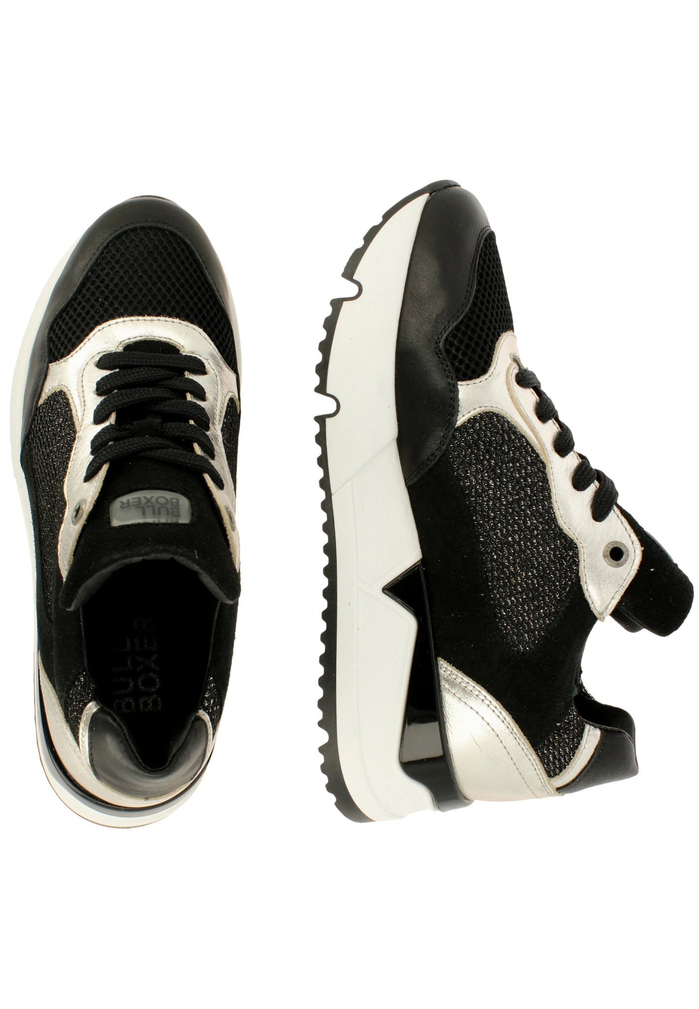 Bullboxer Sneaker Zwart 323020E5L_BKSVTD - Afbeelding 2