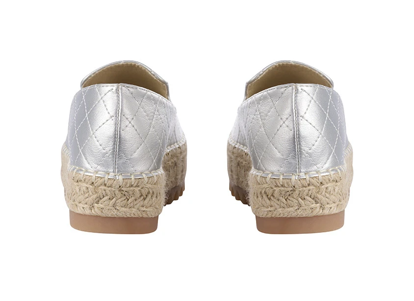 Bullboxer Espadrilles Zilver 155016F4S_SLVRTD - Afbeelding 4