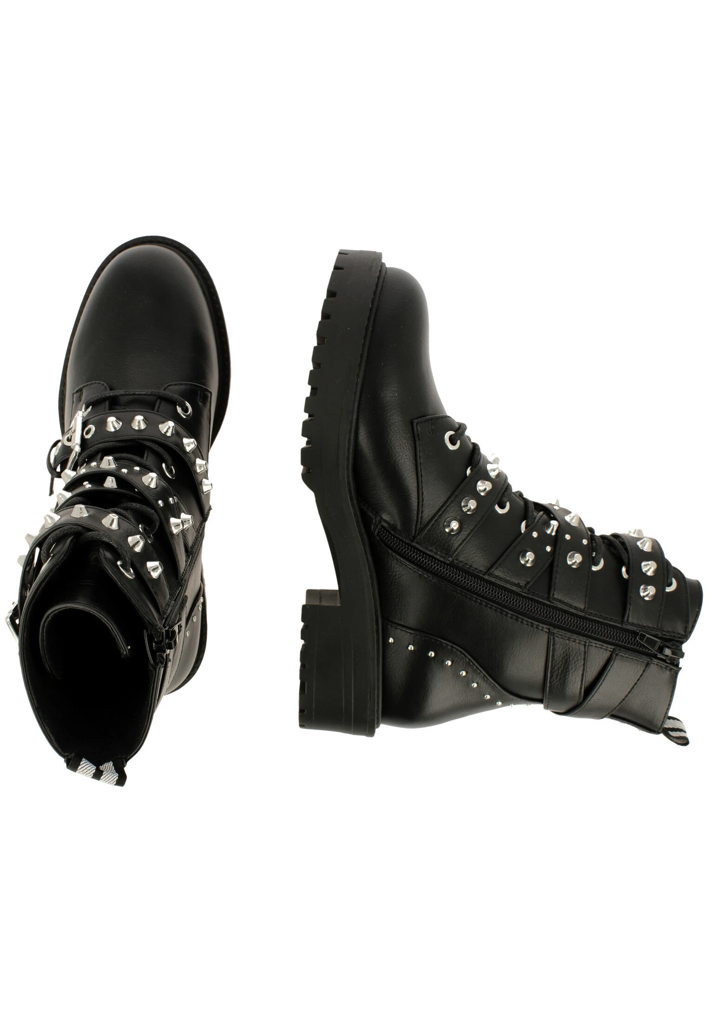 Bullboxer Enkellaarzen Zwart 031506F6S_BLCKTD - Afbeelding 2