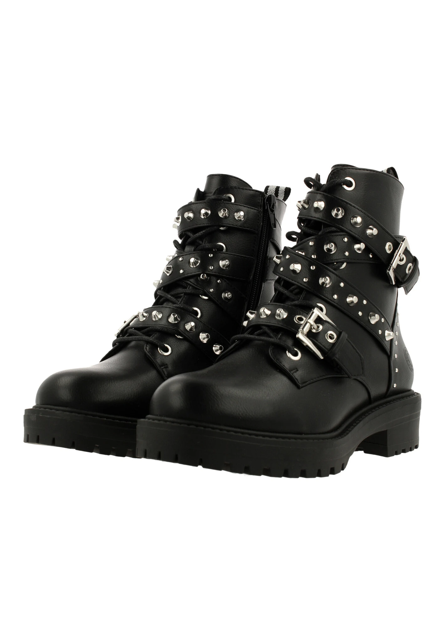 Bullboxer Enkellaarzen Zwart 031506F6S_BLCKTD - Afbeelding 3