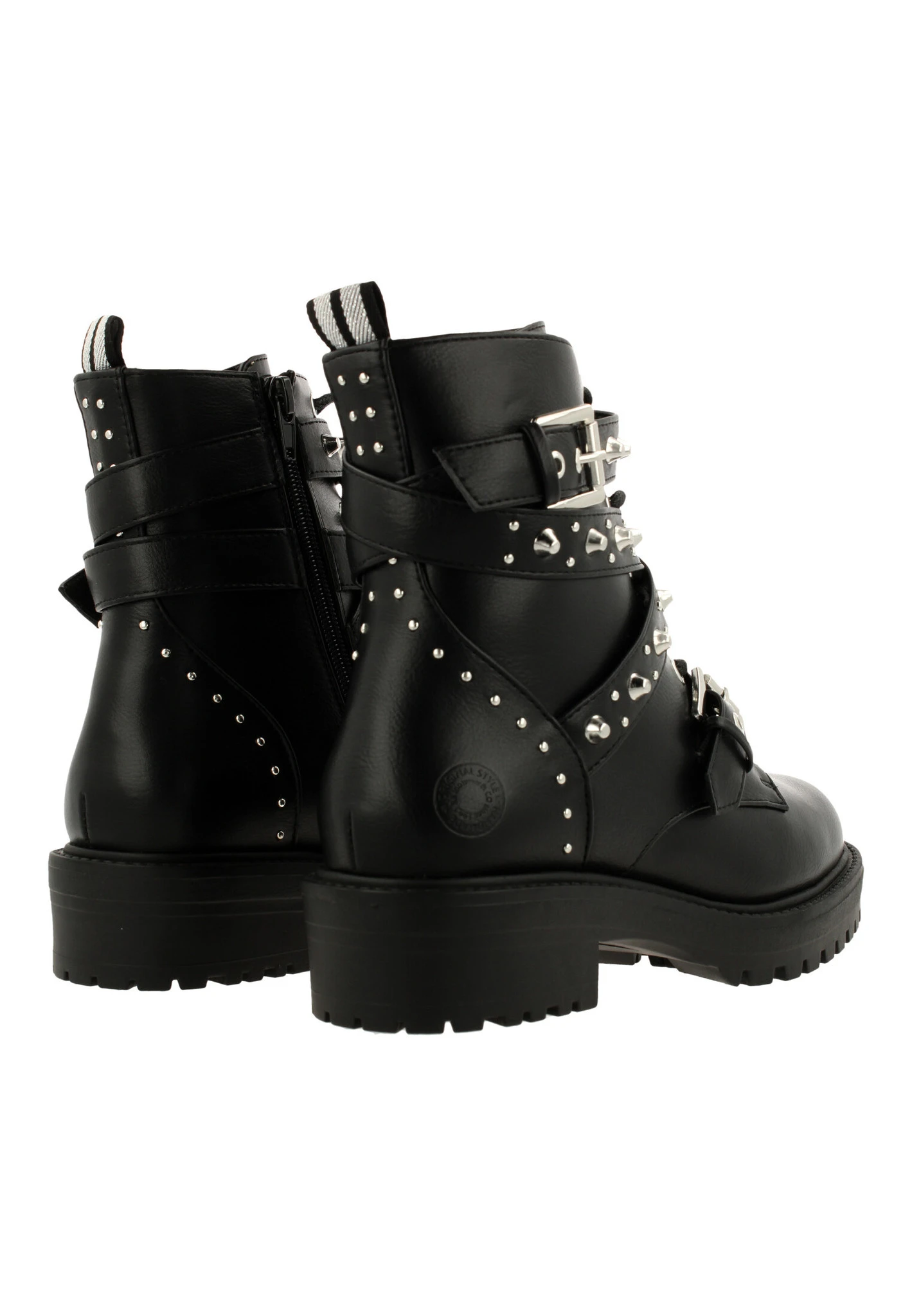 Bullboxer Enkellaarzen Zwart 031506F6S_BLCKTD - Afbeelding 4