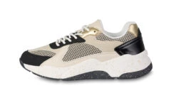 Bullboxer Sneaker Zwart/ Zand 077034F5S_BLSDTD