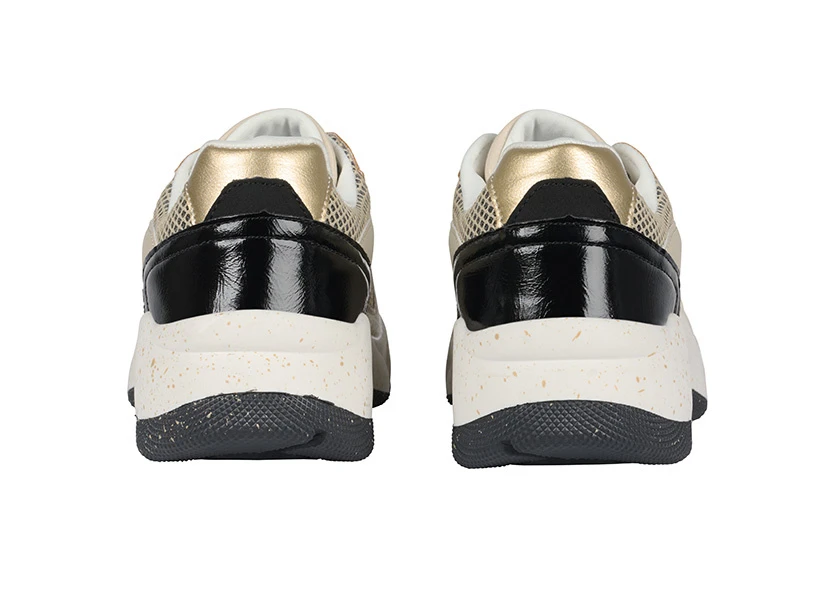 Bullboxer Sneaker Zwart/ Zand 077034F5S_BLSDTD - Afbeelding 4