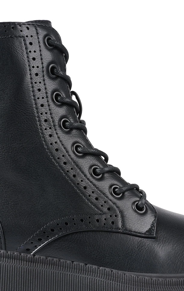 Bullboxer Enkellaarzen Zwart 173500F6S_BKZYTD - Afbeelding 5