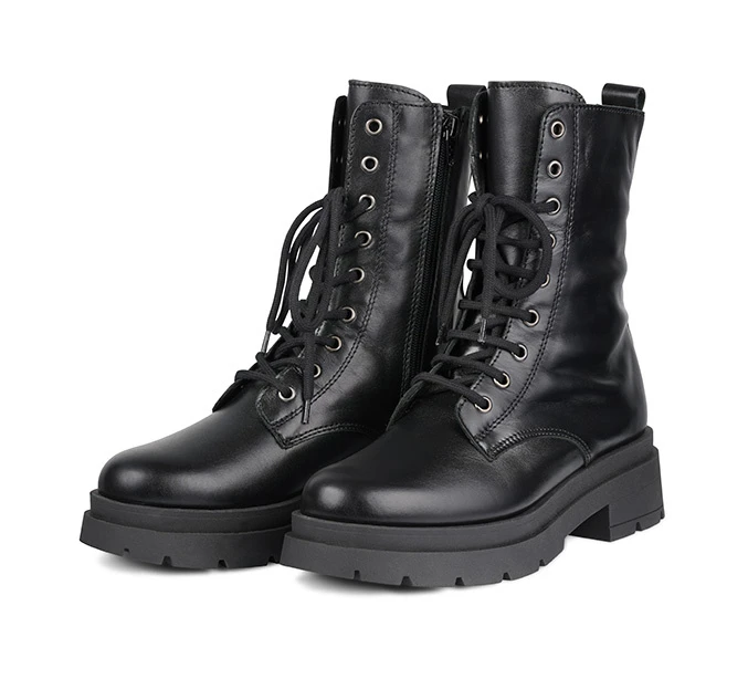 Bullboxer Enkellaarzen Zwart 464500E6L_BLCKTD - Afbeelding 3