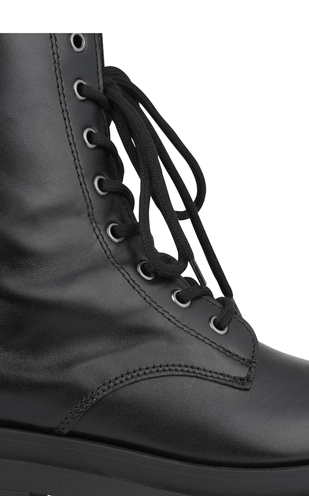 Bullboxer Enkellaarzen Zwart 464500E6L_BLCKTD - Afbeelding 5