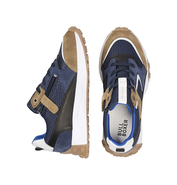 Bullboxer Sneaker Beige - Navy ATP001E5LABENYKB - Afbeelding 2